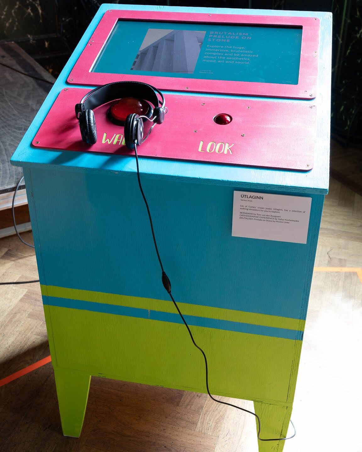Útlaginn / The Outlaw walking simulator arcade cabinet - Isle of Games 2018