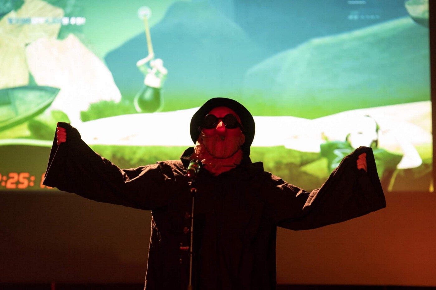 The Plague Doctor performing to Getting Over It - Isle of Games 2018